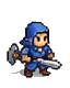 A swordsman from the game